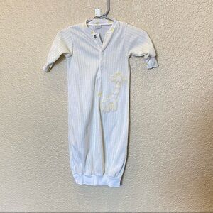 Vintage yellow white giraffe sleep sack made in the USA little me